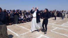 Work starts on the setting up of a cemetery for Ezidi victims in Kojo